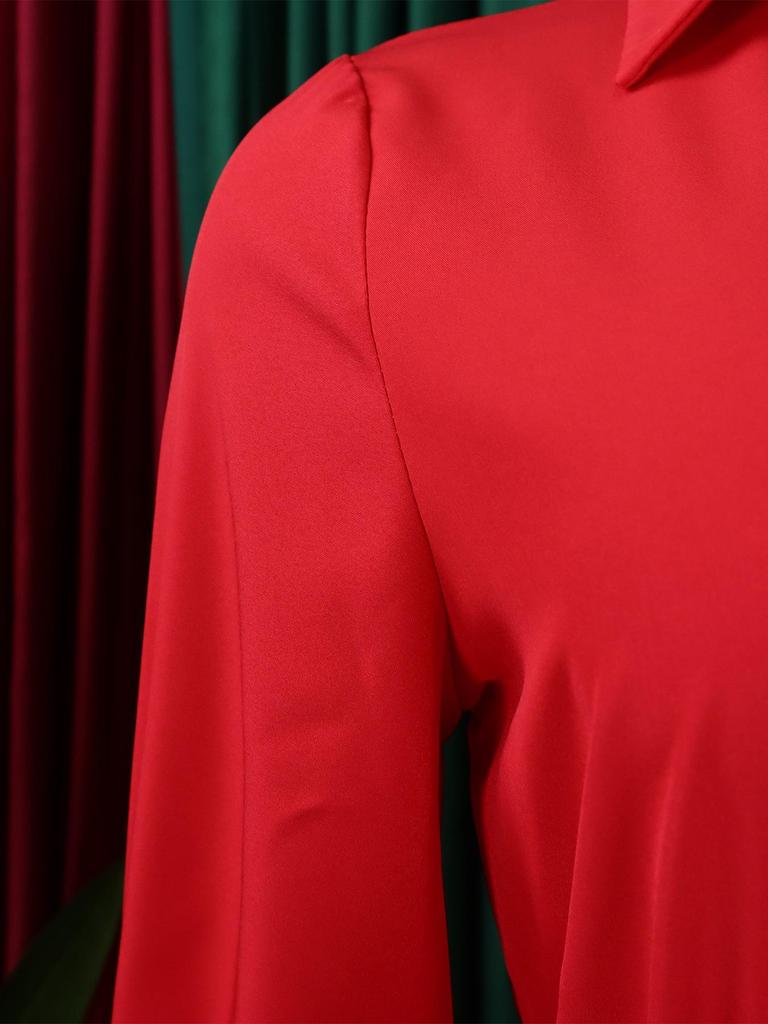 Women's Fashion Solid Color Plus Size Dress