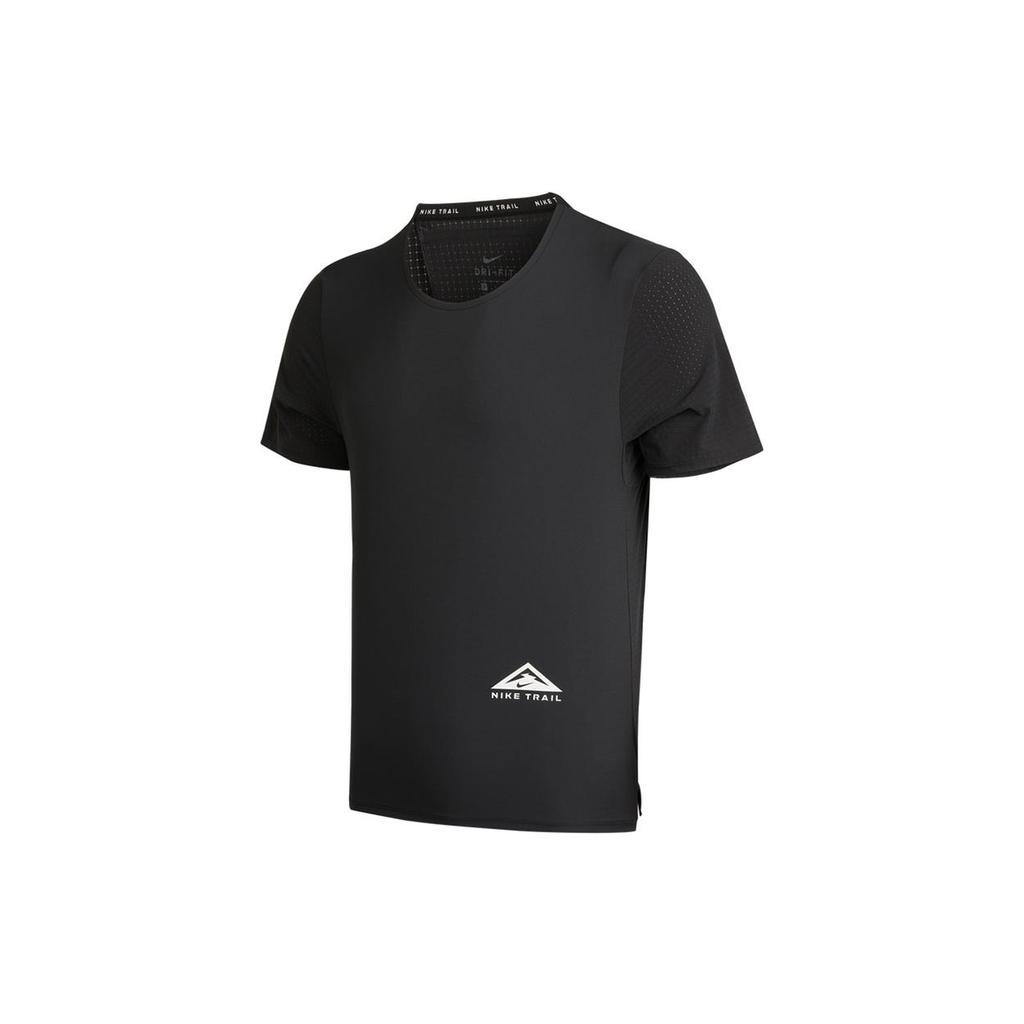 Nike T Shirts Men's Black Crew Neck Moderate Straight Fit CZ9051-010