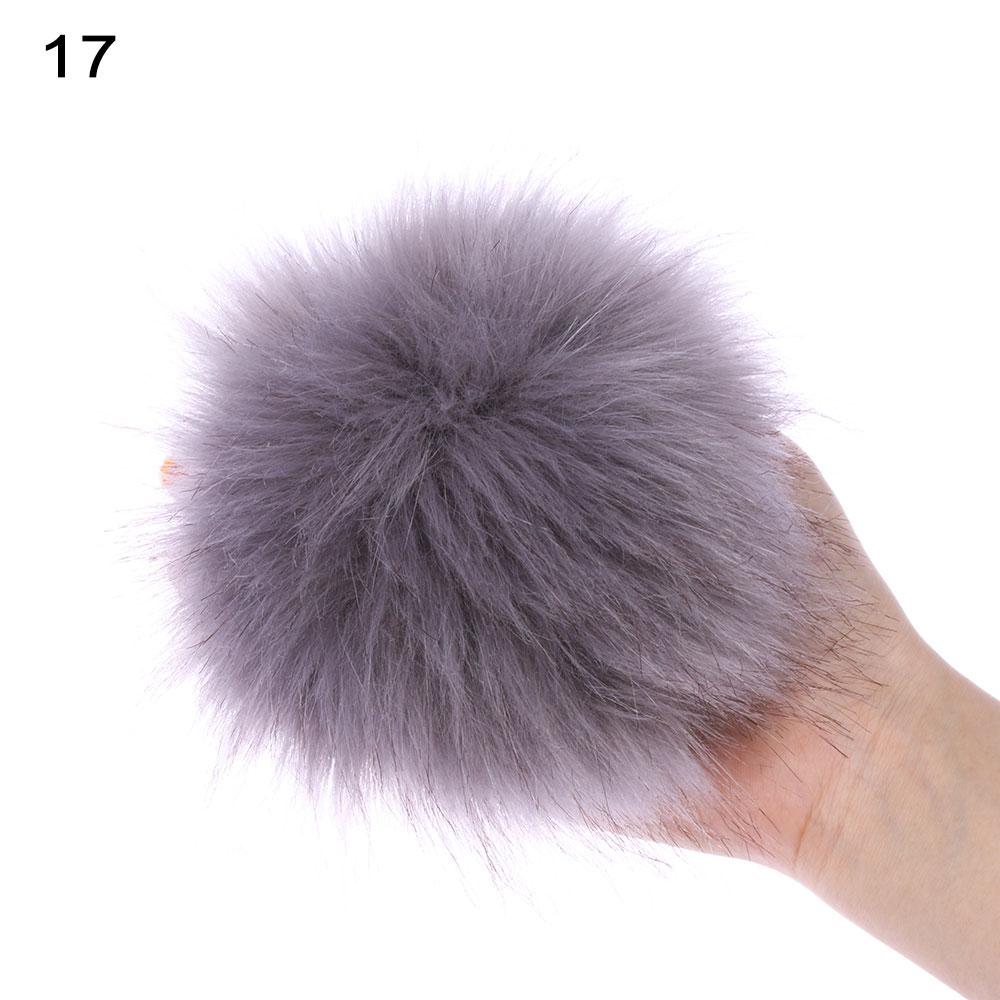 15 см модные шапки-бини с помпоном меховой помпон Skullie вязаная шапка имитация