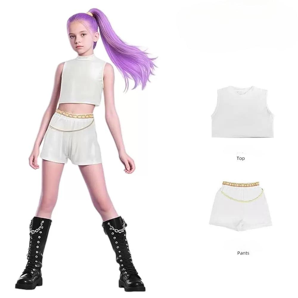 Новый Воин K Pop Маскарад Костюм Руми Косплей Зои Одежда Миры Черный 3D Печать Девичья Группа Женские Костюмы на Хэллоуин Наряды