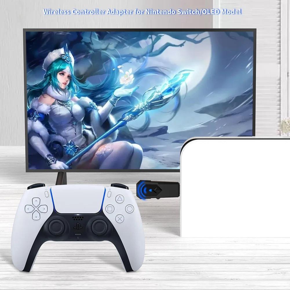 Портативный геймпад-конвертер для PS5 PS4 PS3 Switch OLED PC Bluetooth-совместимый проводной контроллер-адаптер