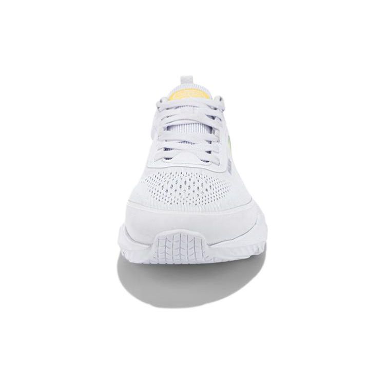 Li Ning Ln Flex нескользящие дышащие легкие повседневные туфли с низким верхом мужские кроссовки белые зеленые AGLT031-3