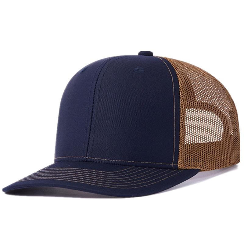 For Men & Women Gender Neutral Two Tone Cap Curved Brim Style Trucker Hat Men & Women Casual Outdoor Air Permeable Ventilated Summer Cap