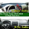 Для Nissan Teana III XV L33 2014-2018 Коврик на приборную панель Покрытие приборной панели Панель приборов Уплотнение Солнцезащитная накладка Защита от грязи Декоративный элемент