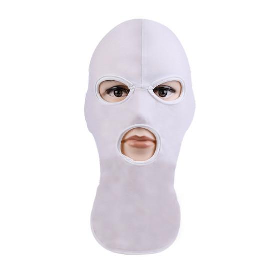 Унисекс полный шлем для верховой езды дышащий эластичный открытый рот показать глаза лицо капюшон взрослый косплей костюм