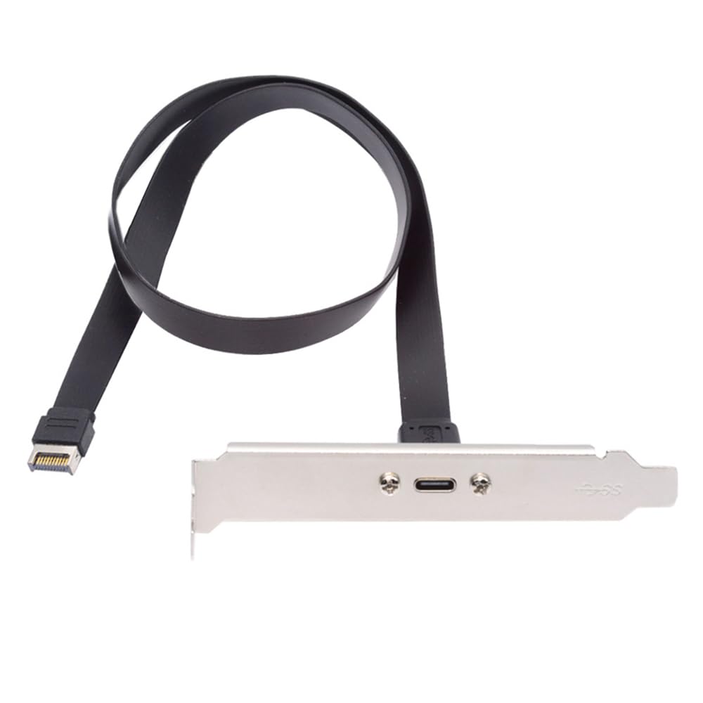 Кабельcc 20 Гбит/с USB разъем передней панели IDC - гнездо удлинительный кабель с винтами для крепления на панели 3.2 20-контактный Type-E USB-C Type-C