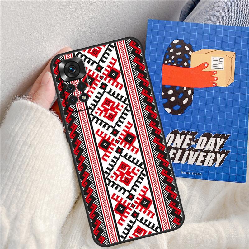 Чехол с украинским узором для Xiaomi Redmi Note 11 9 10 12 13 14 Pro 9S 10S 11S 12S Redmi 13C 10C 12C 14C