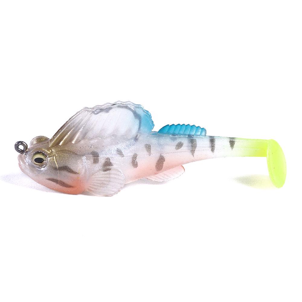 Soft Paddle Tail Baits Fishing Lures with Crankbait, Fishing Gifts, Pre-Rigged Fishing Lures, Soft Swimbaits for Bass Trout Pike Freshwater Saltwater
