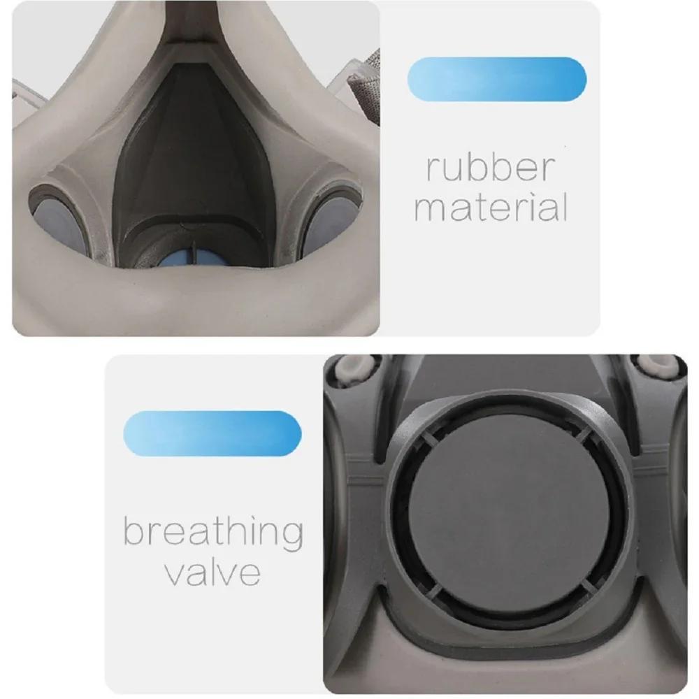 Half Mask Fit For 3M 6001/6002/6004 Filters Industrial 6200 Respirator Gas Mask Body Spray Paint Decoration Dustproof Mask 6200