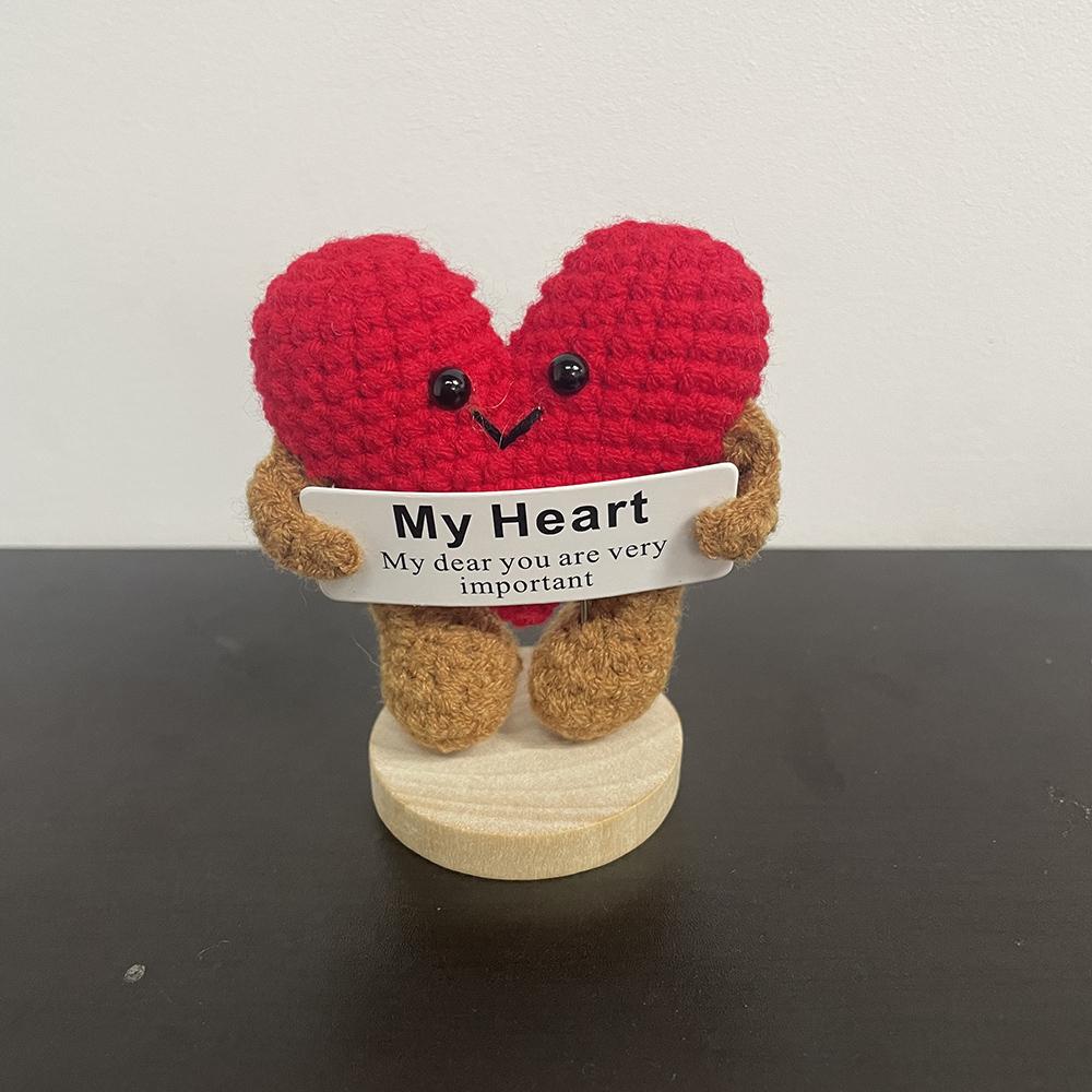 Handmade Positive Potatoes Doll With Card Home Decoration Knitting Penguin Bee Potato Doll Ornament Christams Party Room Decor