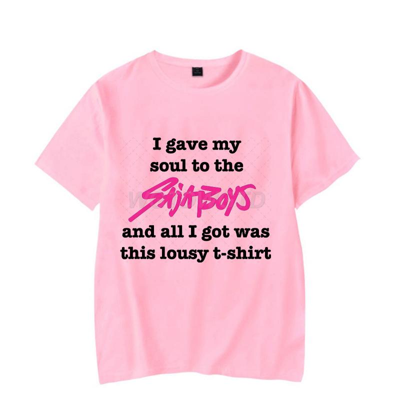 Модная K-pop футболка Demon Hunters Jinu Saja Boys с коротким рукавом для мужчин и женщин, повседневная футболка с круглым вырезом, аниме K-pop футболки Demon Hunters