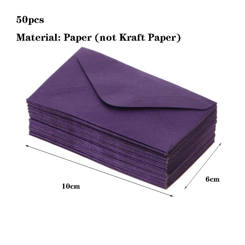 50 шт./лот черно-бело-красные конверты из крафт-бумаги в винтажном европейском стиле для визитных карточек и приглашений