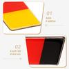 GLEAVI Germany Flag Car Sticker Metal State Flag Car Decal Sticker Germany Flag Window