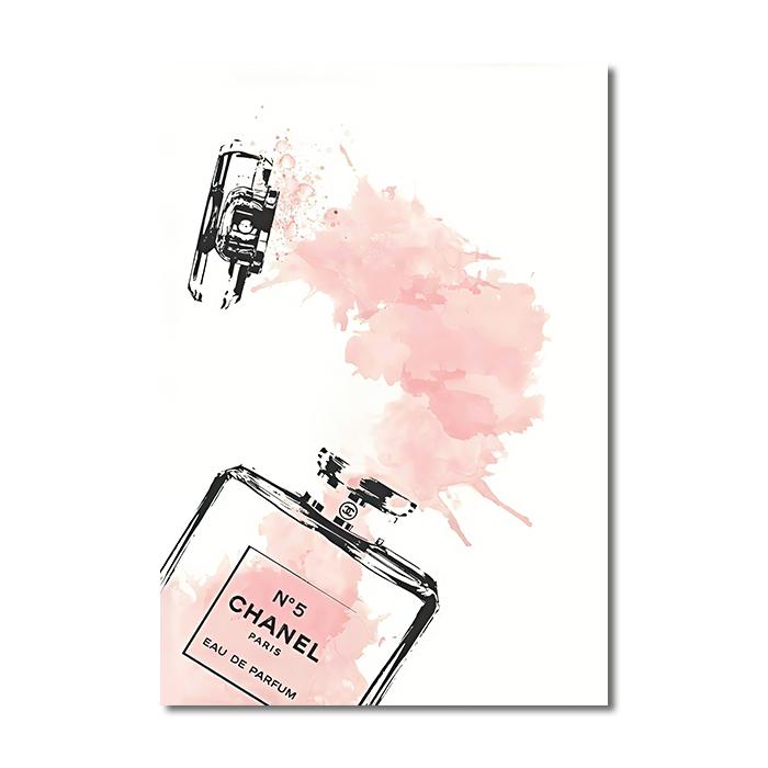 Fashion Poster Flowers Women Perfume Wall Art Canvas Painting Nordic Print Lashes Lips Books Picture Modern Salon Beauty Decor