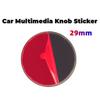AABGT1 Aluminum 29mm Car Multimedia Knob Badge Stickers for Mercedes Benz W124 W140 W163 W202 W203 W204 W205 CLA CLK CLS GLA GLC