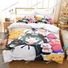 Anime Character Cute Kuma Kuma Kuma Bear Bedding Set Full/Queen/King Size Duvet Cover Pillowcase Kids Adult Soft Home Textile