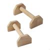 2x Push Up Bar Wood Portable Sturdy Non Slip Strength Training Handles Parallettes for