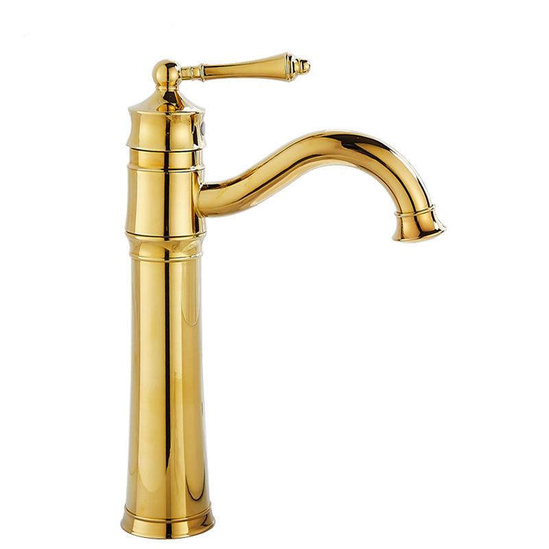 Tuqiu Антикварный смеситель для ванной комнаты Золотой смеситель для раковины Хромированный смеситель для раковины Горячий и холодный кран для унитаза Водопроводный кран Черный