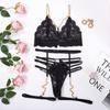 Summer Sexy Strappy Design Garters Women's Underwear Lace Push Up Bra Exotic Sets Sexy Lingerie And Panty Set Luxury Lingerie