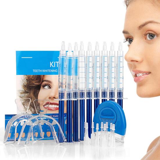 Pro Teeth Whitening Gel Tooth Whitener Набор для отбеливания полости рта со светодиодной подсветкой