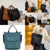 Minimalist Japanese Style Canvas Shoulder Bag For College Students With Zipper Closure