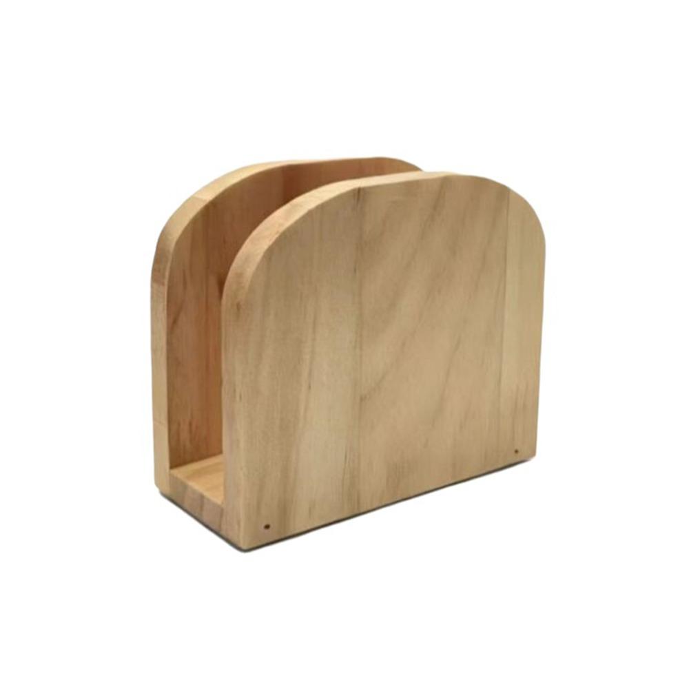 Upright Design Wooden Tissue Holders Solid Wood Wood Paper Box Napkin Storage Racks House Party