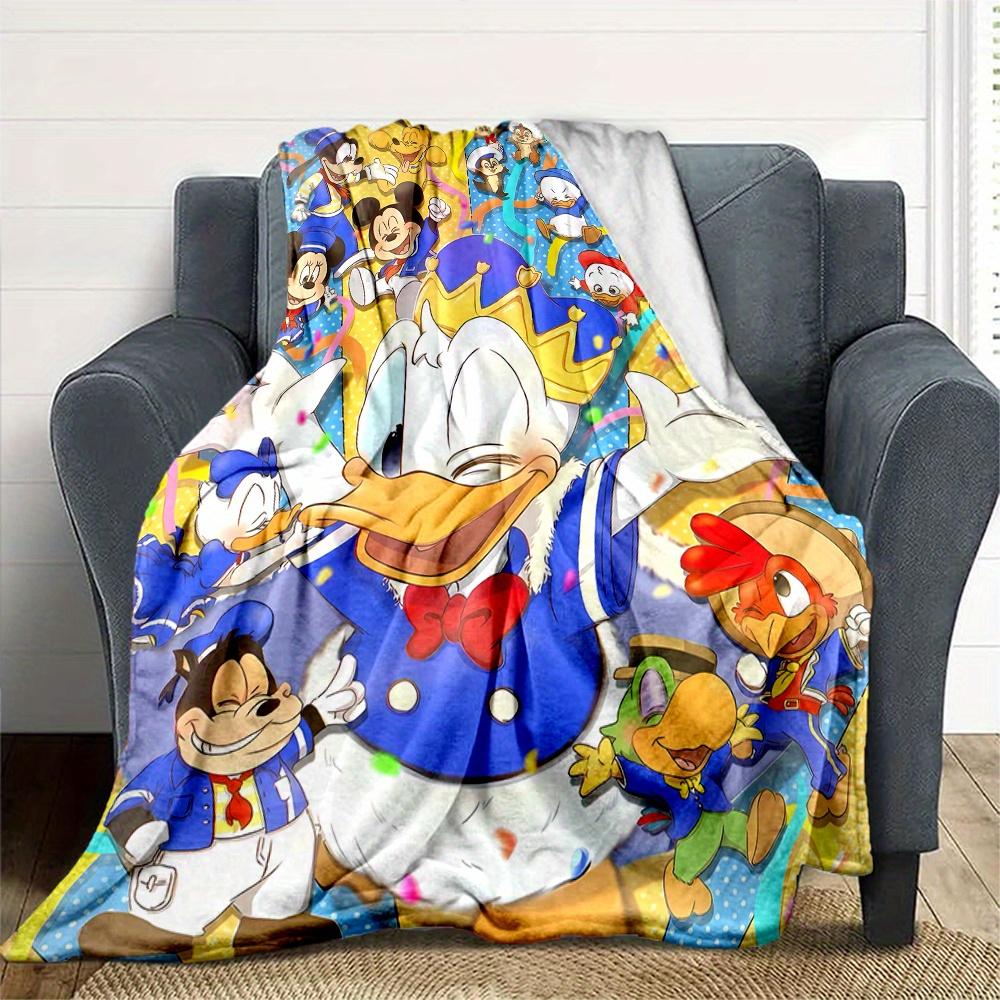 1pc, Donald Duck & Friends Blanket Soft Throw for Room Decor, Perfect Gift, Living Room, Travel, Camping