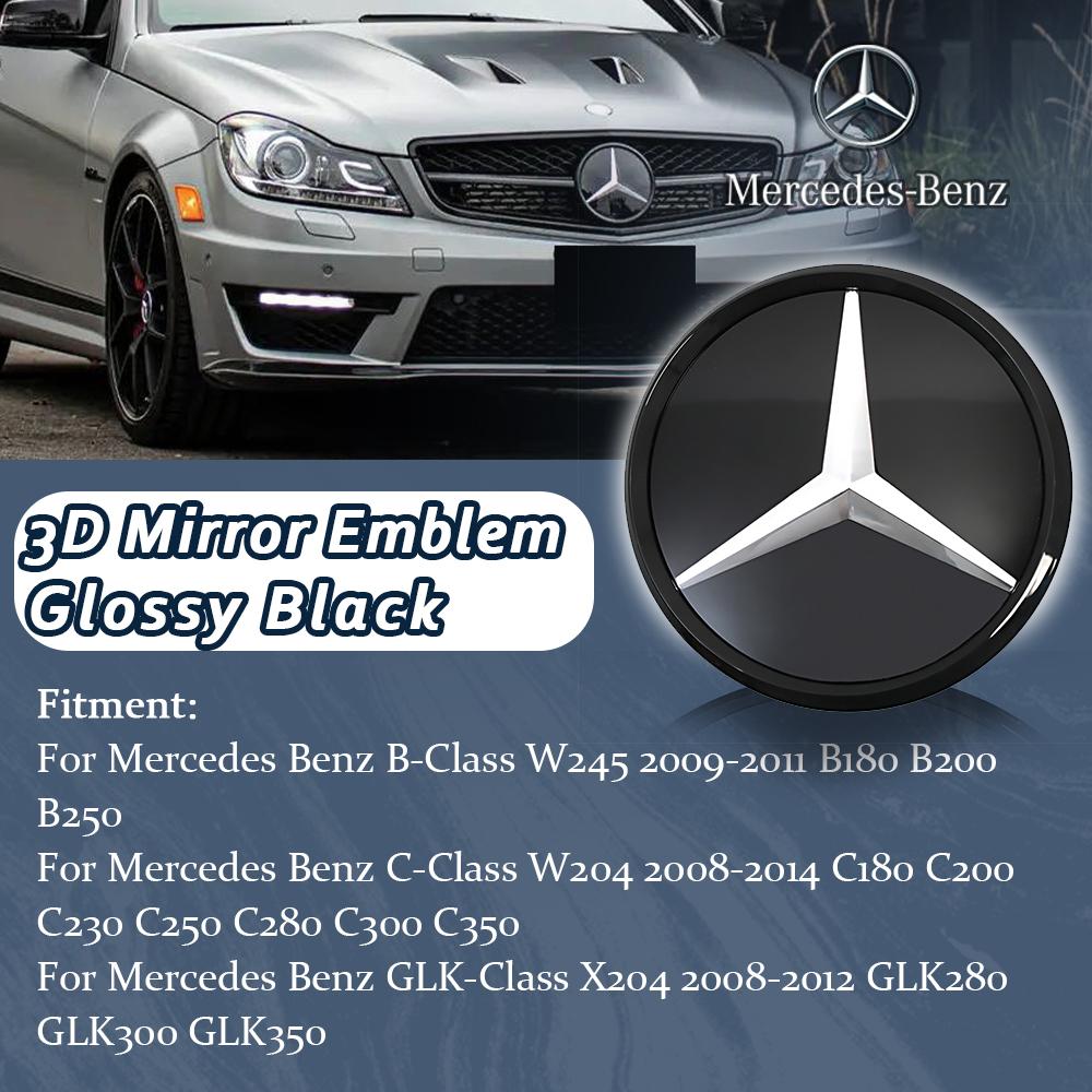 Chrome Black OE Style Emblems For Mercedes Benz B C GLK W245 W204 X204 High Quality ABS Front Grill Illuminated Star Emblem Logo