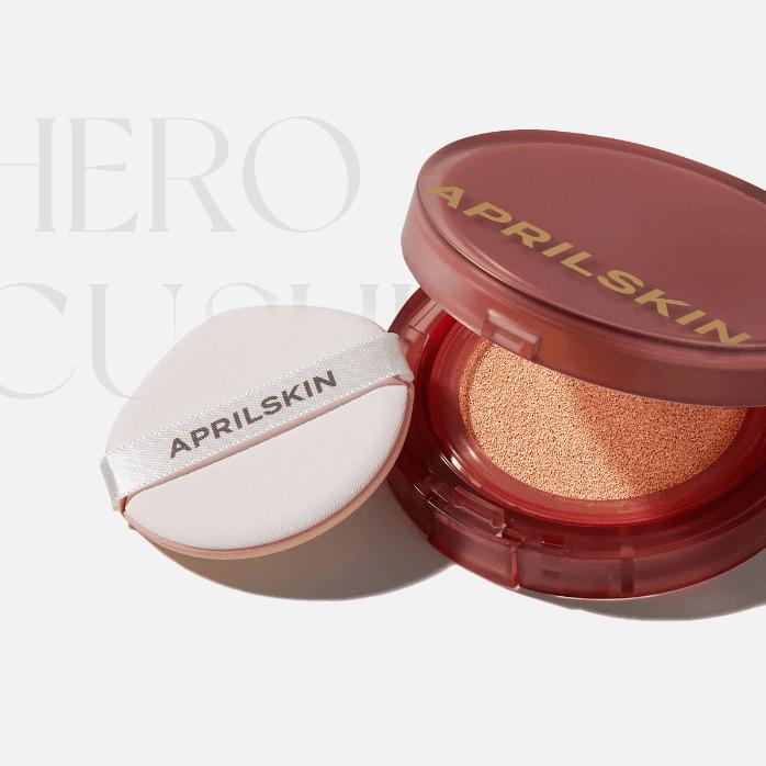 Aprilskin Кушон Hero с запасным блоком (4 цвета) SPF 50+ PA++++ 12г*2шт