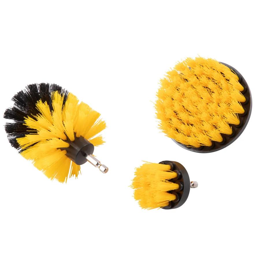 5Pcs Drill Brush Attachment Set In Power Scrubber Brush with Drill Scrub Brush for Carpet Glass Car Tires Cleaning Showers Tub
