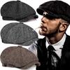 Классическая шляпа для мужчин Кепки Винтажная Ретро Твидовая Берет Peaky Blinders Кепка с козырьком Уличные шляпы для женщин мужчин