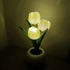 Лампа-тюльпан, комнатная декоративная настольная лампа, светодиодная имитация тюльпана, цветочный горшок, лампа, окружающий ночник