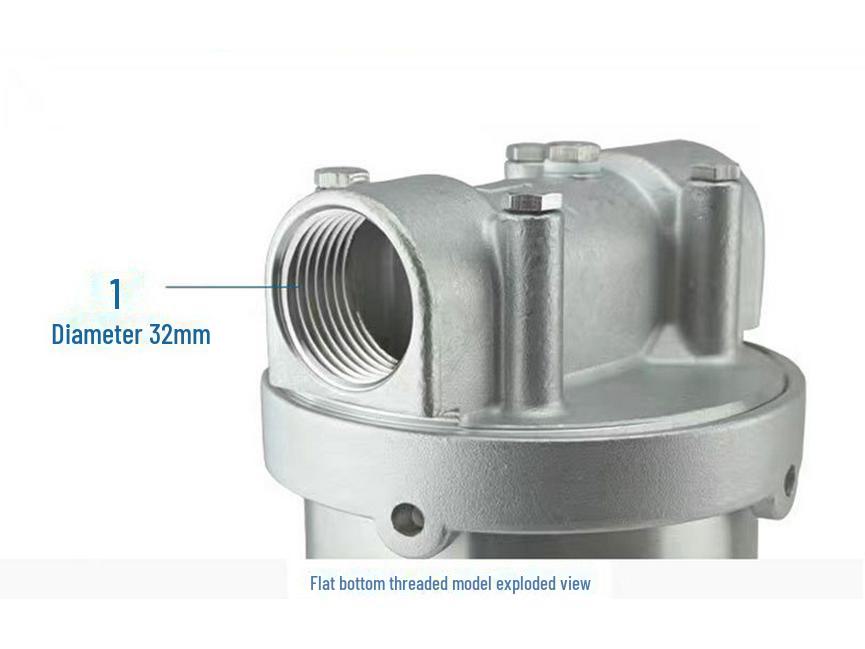 10-inch Stainless Steel High-Flow Domestic Water Purifier Filter