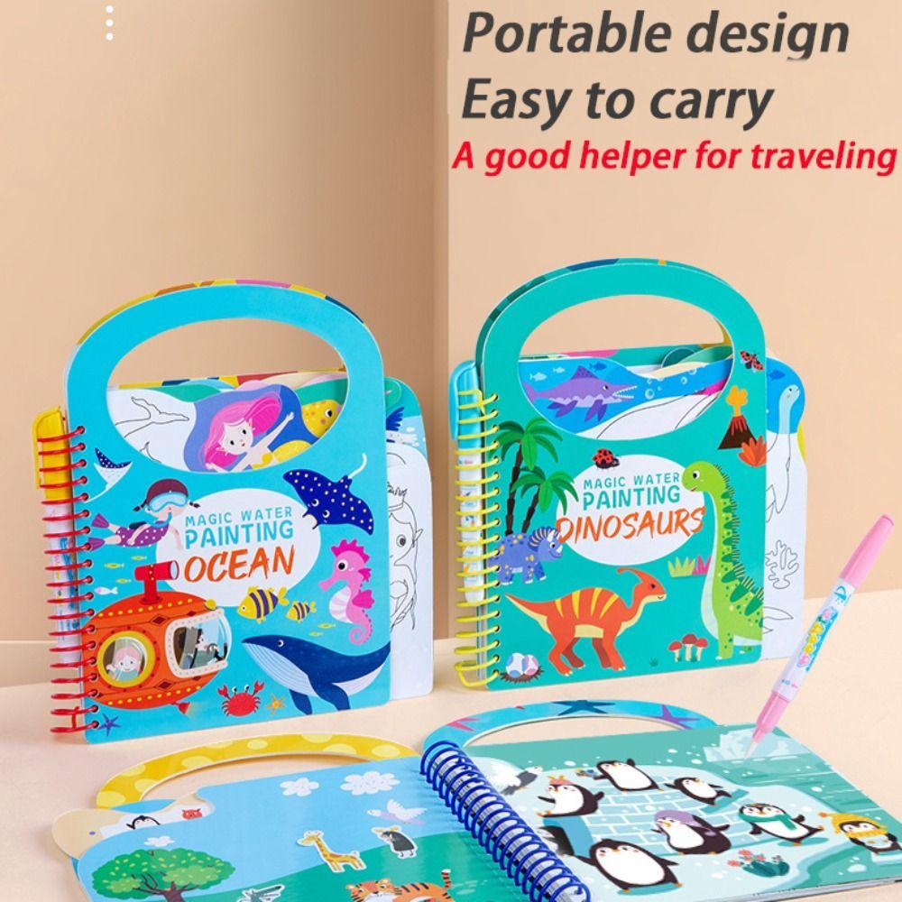 Graffiti Water Drawing Montessori Toys Clear Water Color Magic Water Drawing Book Children Toys