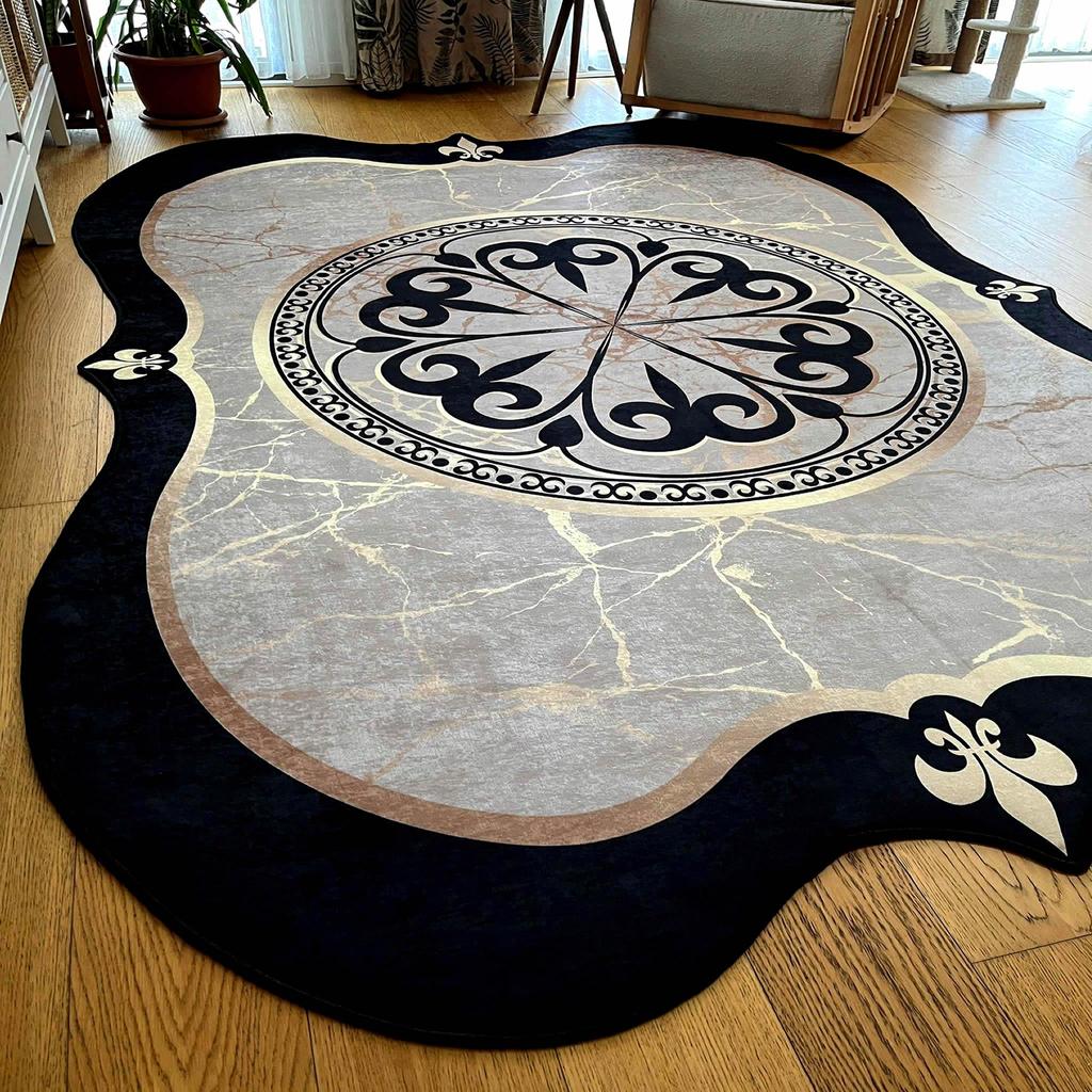 ePeddler Домашний декоративный золотой мраморный узор, цифровая печать, моющаяся нескользящая точечная основа, новое поколение ковров для гостиной, кухни, спальни и напольного коврика