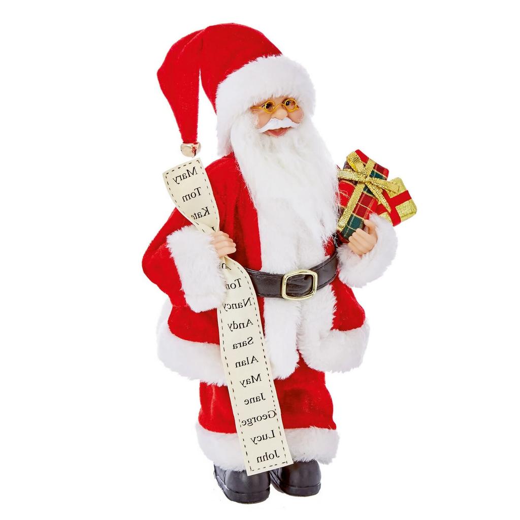 Premier Standing Santa with Glasses Decoration