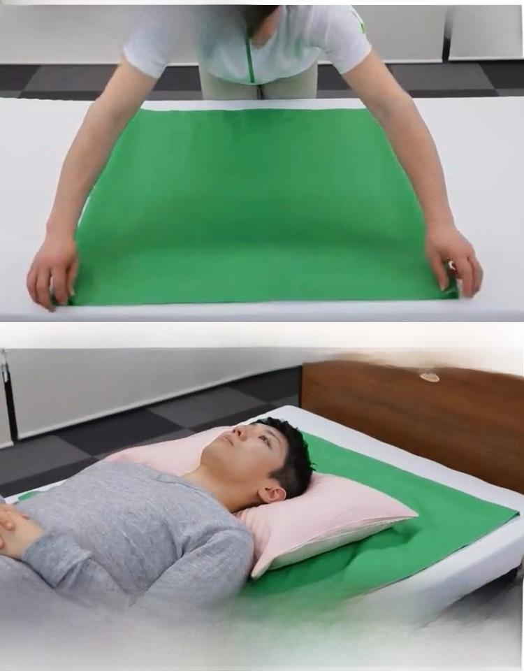 Adjustable Sliding Cloth Sheet: Effortlessly Assist Bedridden Elderly with Transfers and Movements.