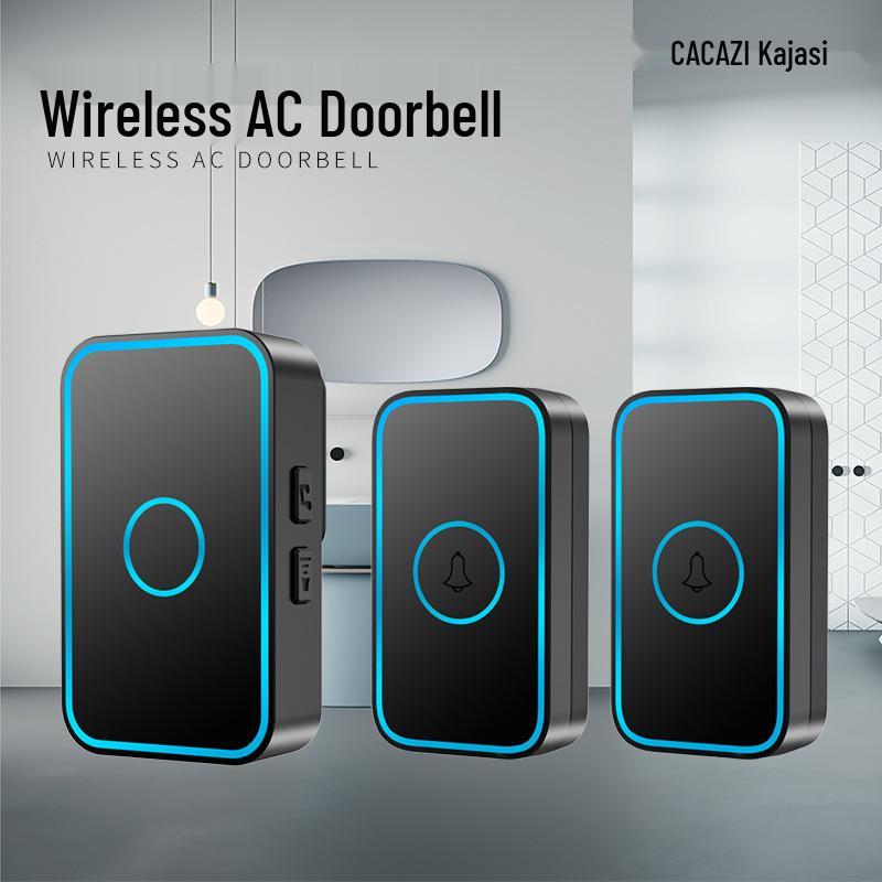 Smart Long-Range Wireless Doorbell with Remote Control - Dual Receiver System.