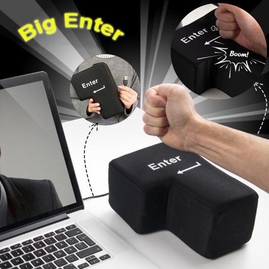 Большая кнопка Enter, питание от USB, антистресс, большая эргономичная игрушка-ключ Enter