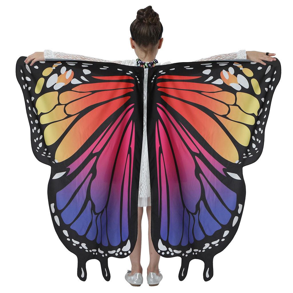 Детская шаль-бабочка, женская накидка, аксессуар для костюма