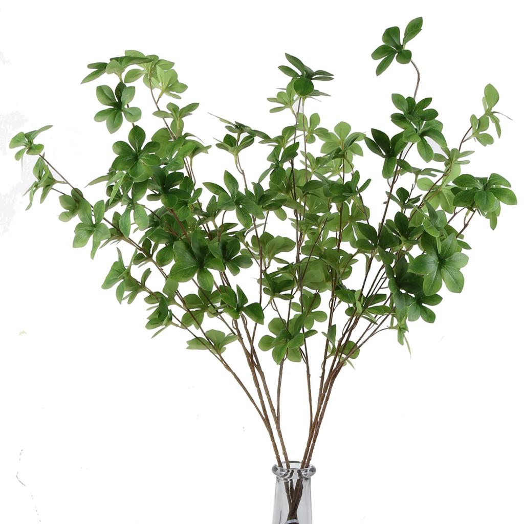 4 шт. искусственные зеленые стебли фикуса стебли фикуса ветки искусственные ветки фикуса листья искусственные растения для домашнего офиса декор