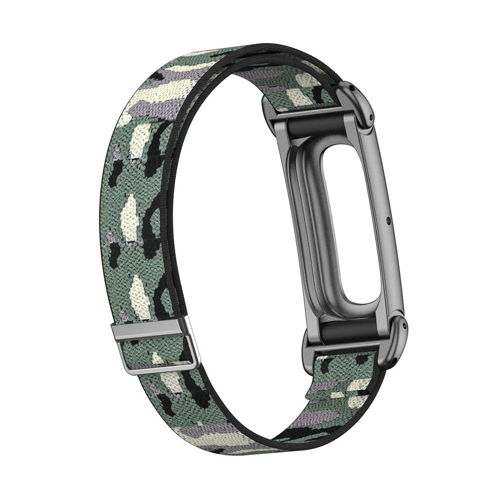 Advanced Metal Case Nylon Weave Strap Stepless Adjustable Elastic Braided Band For Google Fitbit Air Fitness tracker Wristband