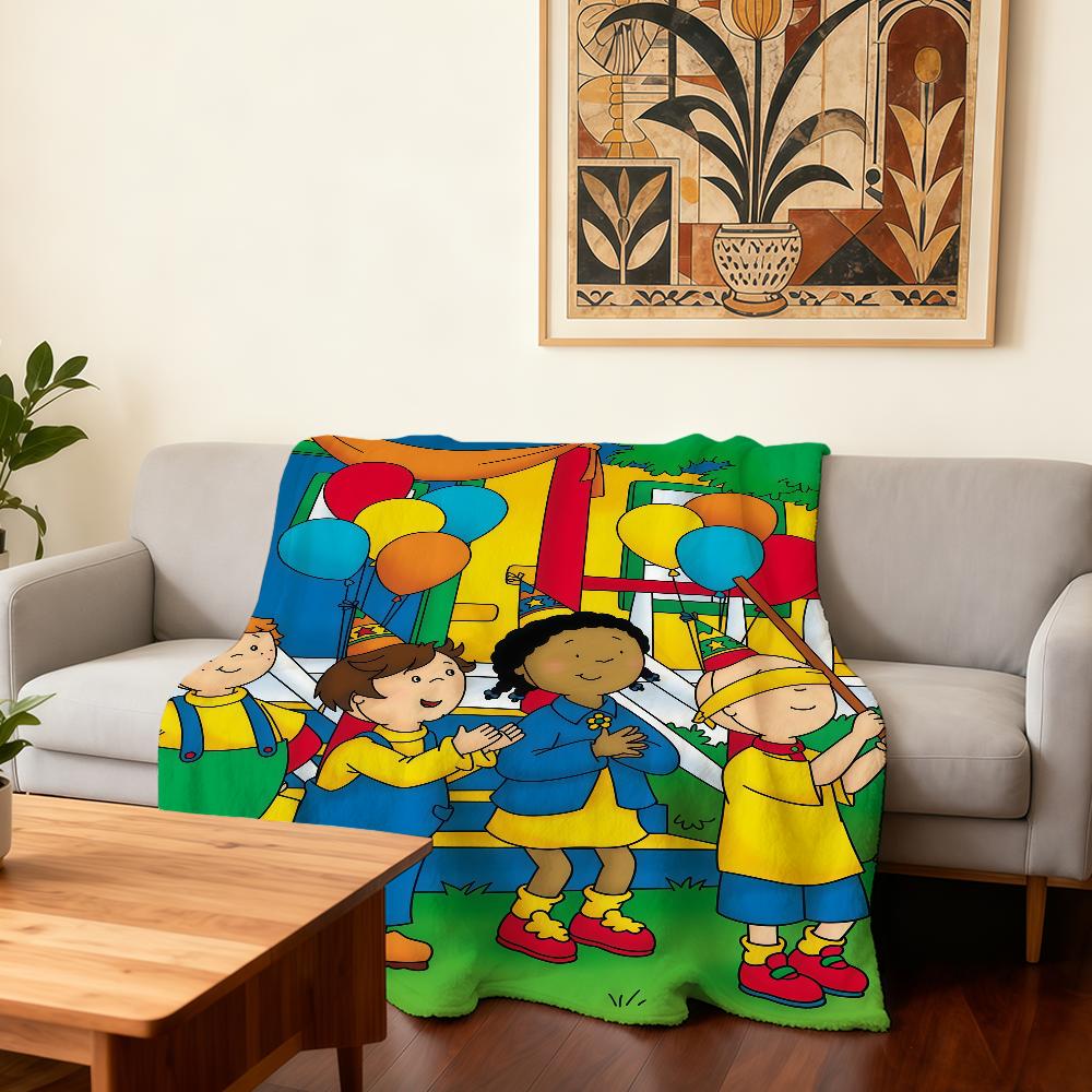 Cartoon C-Caillou Blanket Super Warm Comfortable Plush Throw Blanket Child Home Sofa Bedroom Gift