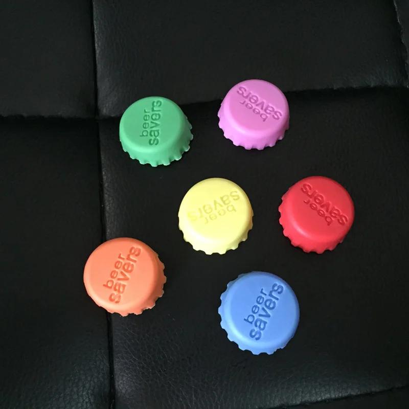 6 Pcs/bag Silicone Wine Bottle Caps Creative Home Candy Color Beer Protector Sealing Stopper Wine Bottle Stopper