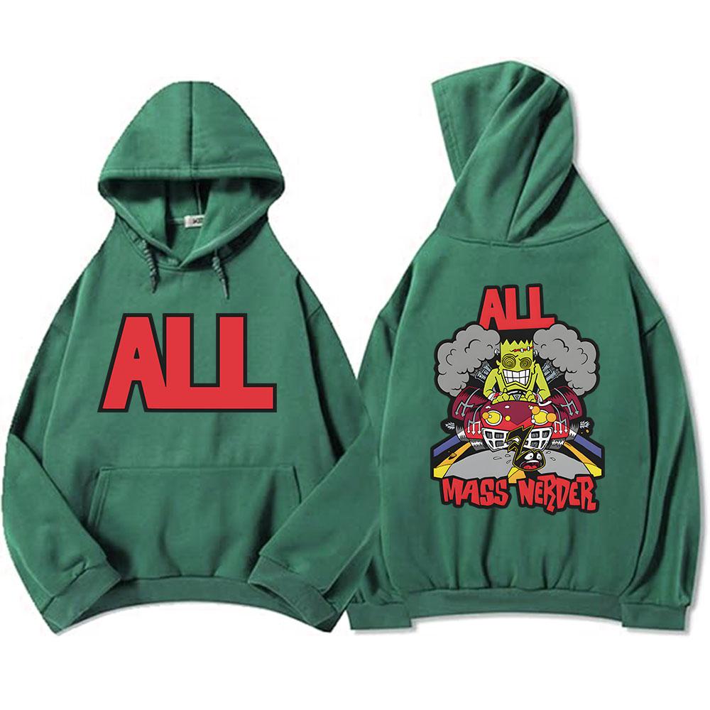 Массовое убийство Толстовки All Band с длинным рукавом для мужчин и женщин Свитшоты с карманом Повседневные Судадерас Смешные графические пуловеры