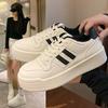 Platform White Shoes Women's 2025 Autumn New Retro Versatile, Lightweight and Breathable Ins Niche Sports and Leisure Board Shoes