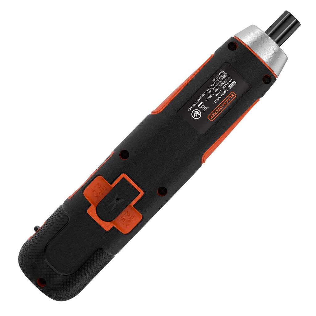 Cordless Push DIY Power Fastening LED 26 Carrying Case BD40K27 BLACK+DECKER Screwdriver, Tool, Tool, 5-Level Adjustment, Compact, Light, 3.6V, Bits,