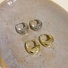 Корейские Новые Классические Металлические Серьги-Кольца с Золотым Покрытием для Женщин Модная Бижутерия Темпераментные Серьги для Ежедневной Носки для Девушек