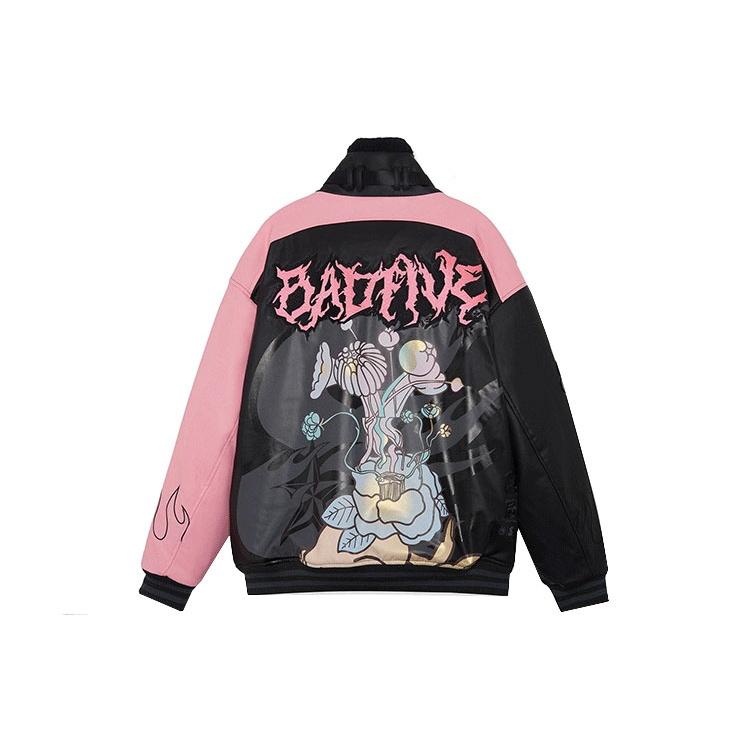 Li-Ning x STA_GROUP BADFIVE Fashion Jacket 'Black Pink' Men's AJDR527-1