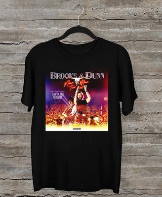 НОВЫЙ усилитель Brooks; Dunn Neon Moon Tour 2025 Черная футболка всех размеров AE24 Унисекс футболка